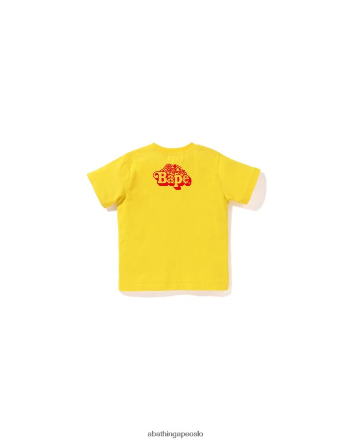 baby milo tee med blandet frukt #2 6XV6201459 gul A Bathing Ape barn