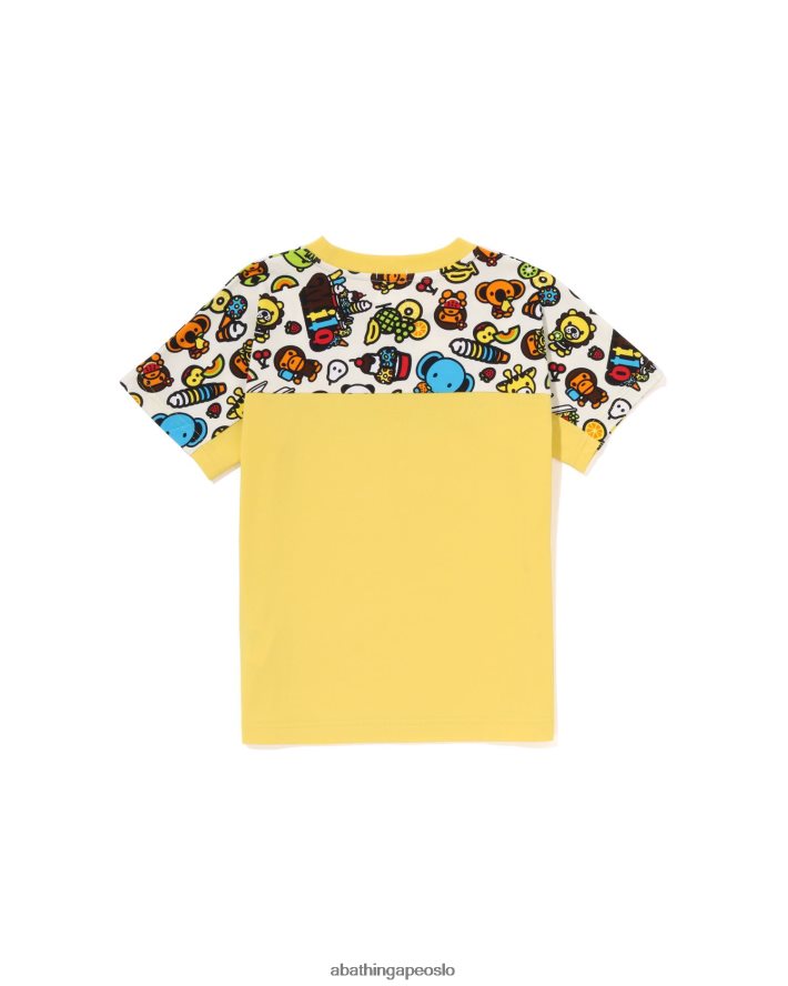 baby milo tee med blandet frukt 6XV6201423 gul A Bathing Ape barn
