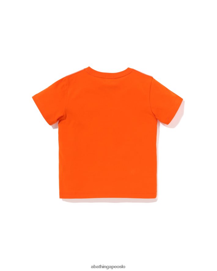 baby milo venner ballong t-skjorte 6XV6201301 oransje A Bathing Ape barn