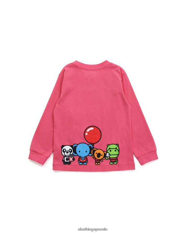 baby milo & venner t-skjorte 6XV6201775 rosa A Bathing Ape barn