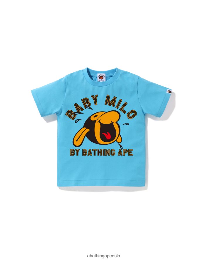 klassisk baby milo t-skjorte 6XV6201348 lyse blå A Bathing Ape barn