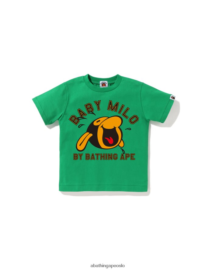 klassisk baby milo t-skjorte 6XV6201349 militærgrønn A Bathing Ape barn