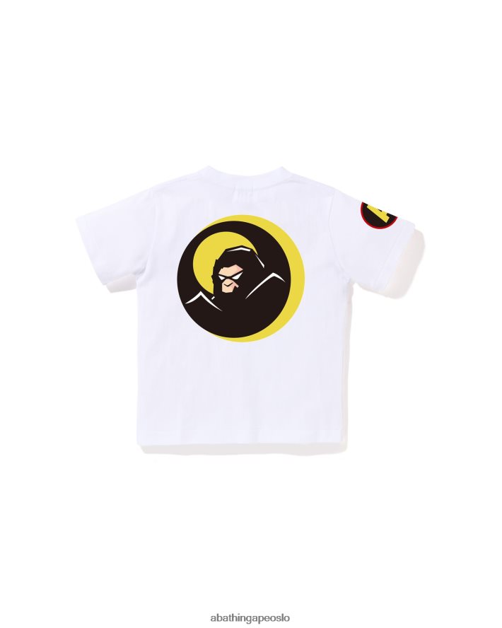 skygge t-skjorte 6XV6201365 hvit A Bathing Ape barn
