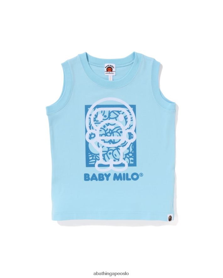 baby milo tank topp 6XV6201697 lyse blå A Bathing Ape barn