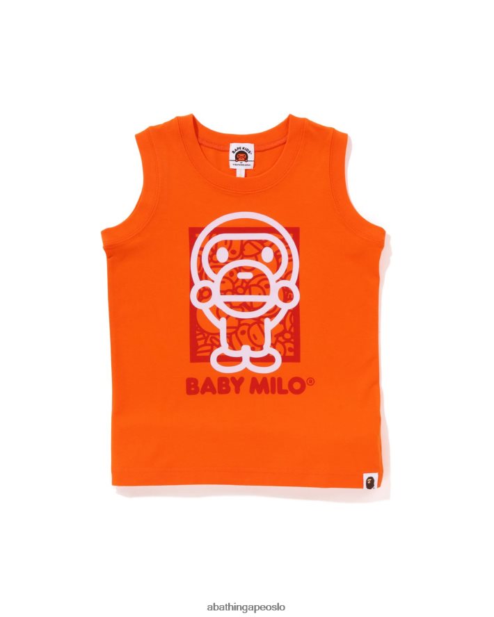 baby milo tank topp 6XV6201698 oransje A Bathing Ape barn