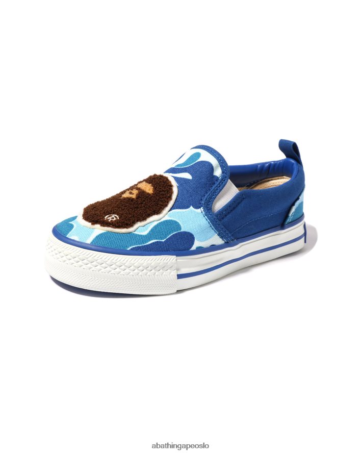 abc camo hodelapp slip ons 6XV6201617 blå A Bathing Ape barn