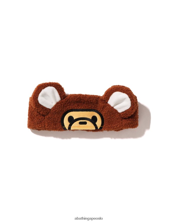 baby milo bear øre boa hårbånd 6XV6201534 brun A Bathing Ape barn