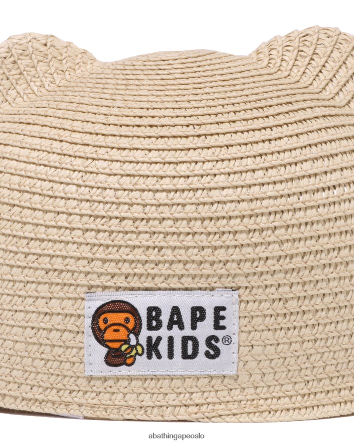 baby milo bladhette 6XV6201705 beige A Bathing Ape barn