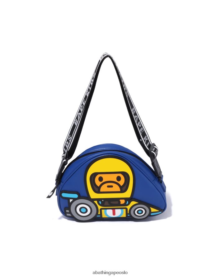 baby milo racing skulderveske 6XV6201730 blå A Bathing Ape barn