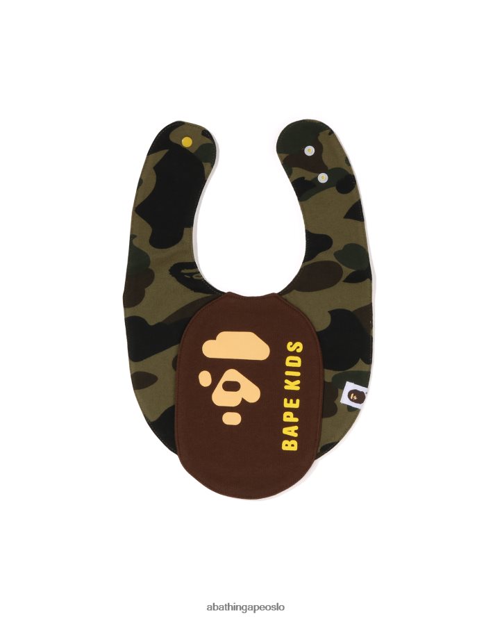 1. camo hodemotiv smekke 6XV6201287 militærgrønn A Bathing Ape barn