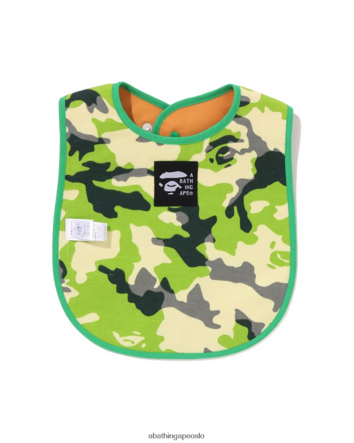 woodland camo baby milo fiskevest print vendbar smekke 6XV6201381 militærgrønn A Bathing Ape barn