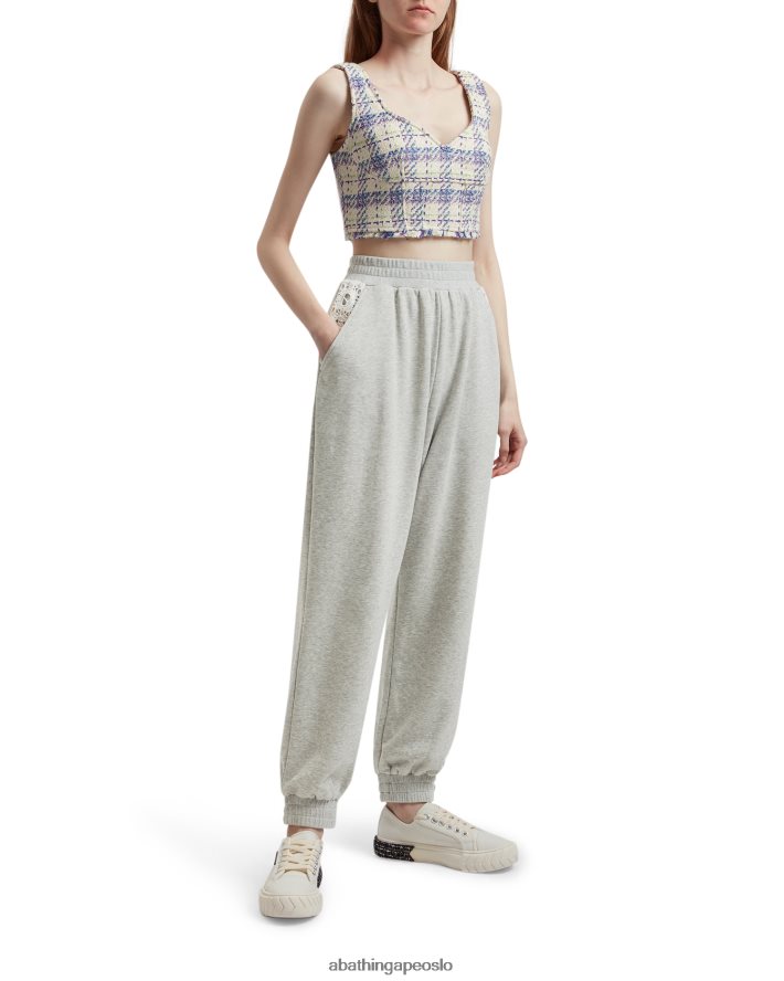 avslappede bukser 6XV620989 grå A Bathing Ape kvinner