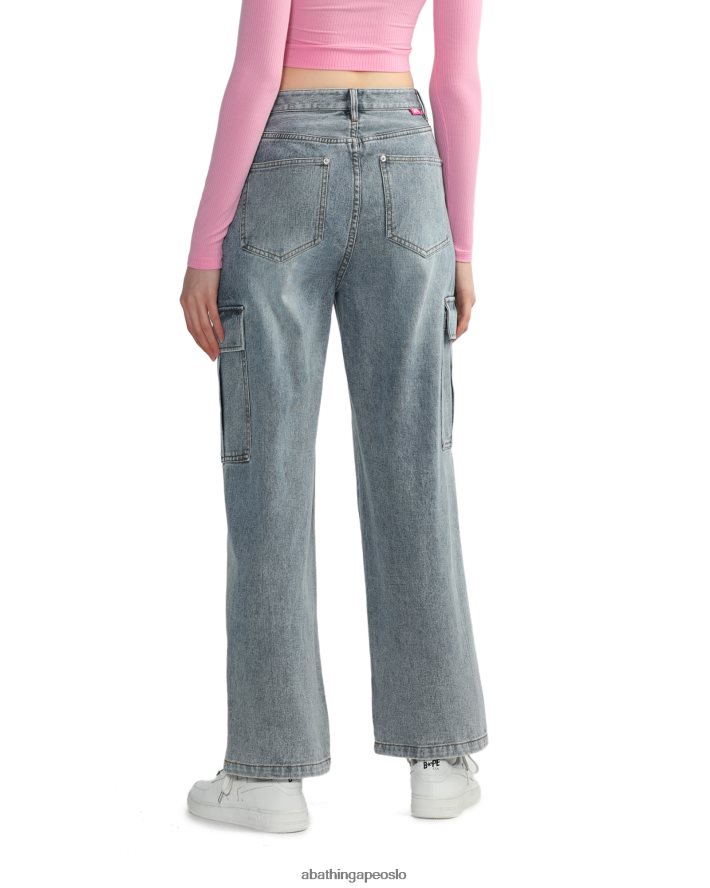 cargo jeans 6XV620817 denim A Bathing Ape kvinner