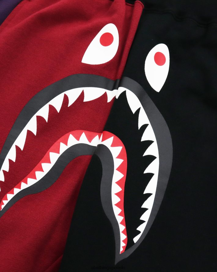 crazy shark joggebukser 6XV6201047 svart A Bathing Ape kvinner