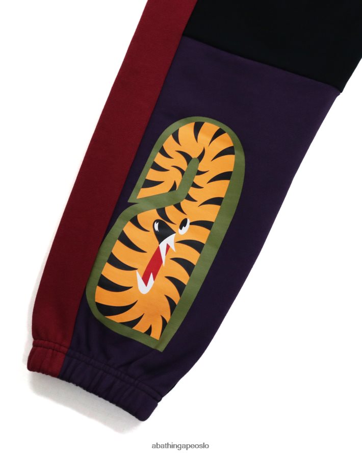 crazy shark joggebukser 6XV6201047 svart A Bathing Ape kvinner