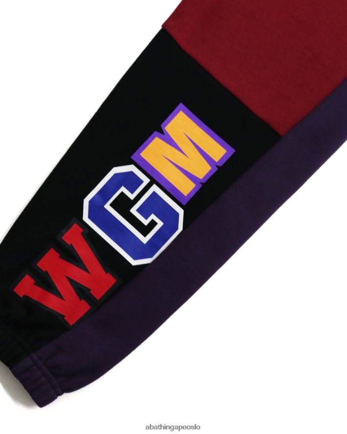 crazy shark joggebukser 6XV6201047 svart A Bathing Ape kvinner