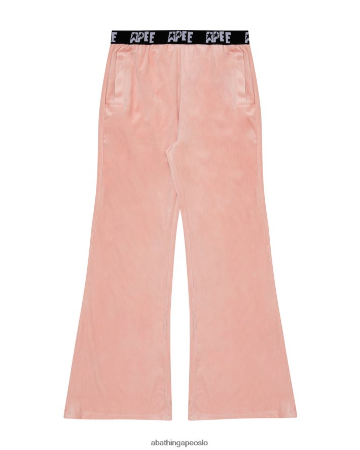 joggere i velur 6XV6201042 rosa A Bathing Ape kvinner