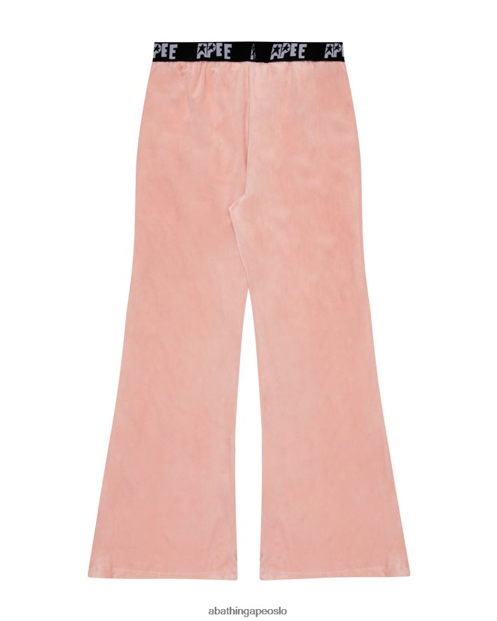 joggere i velur 6XV6201042 rosa A Bathing Ape kvinner