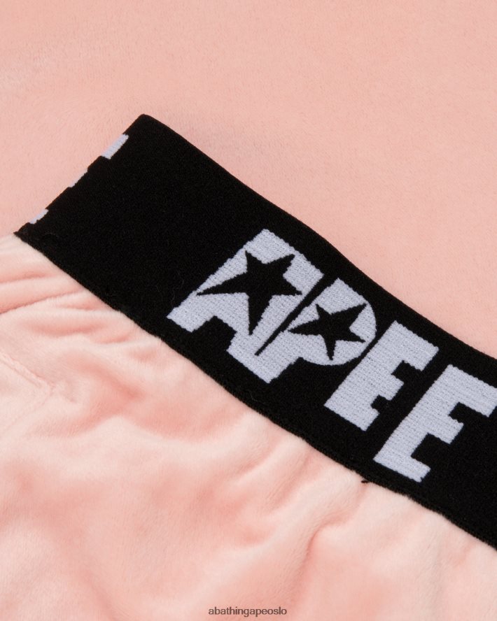 joggere i velur 6XV6201042 rosa A Bathing Ape kvinner
