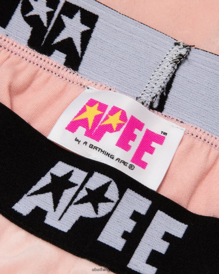 joggere i velur 6XV6201042 rosa A Bathing Ape kvinner