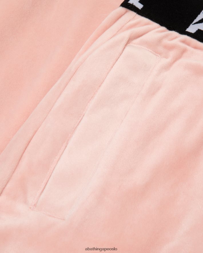 joggere i velur 6XV6201042 rosa A Bathing Ape kvinner