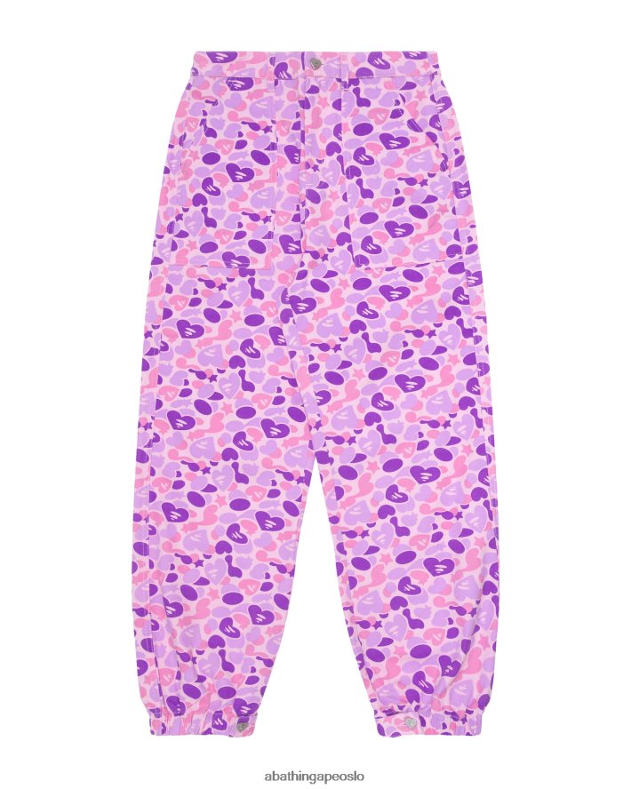 printede cargobukser 6XV620950 fiolett A Bathing Ape kvinner