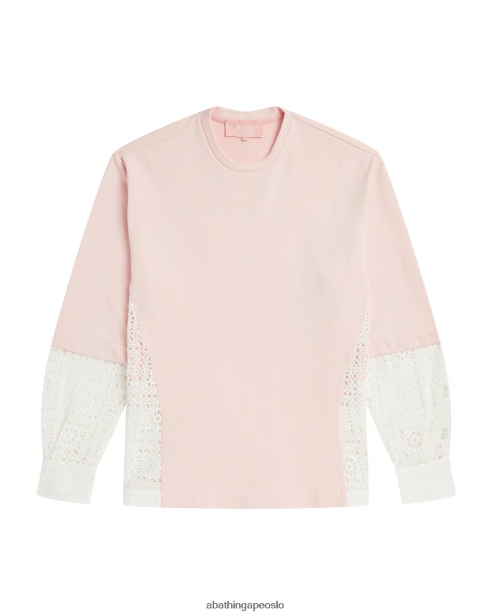 asymmetrisk lagdelt genser 6XV620997 rosa A Bathing Ape kvinner