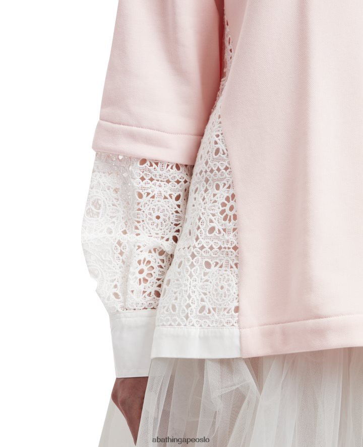 asymmetrisk lagdelt genser 6XV620997 rosa A Bathing Ape kvinner