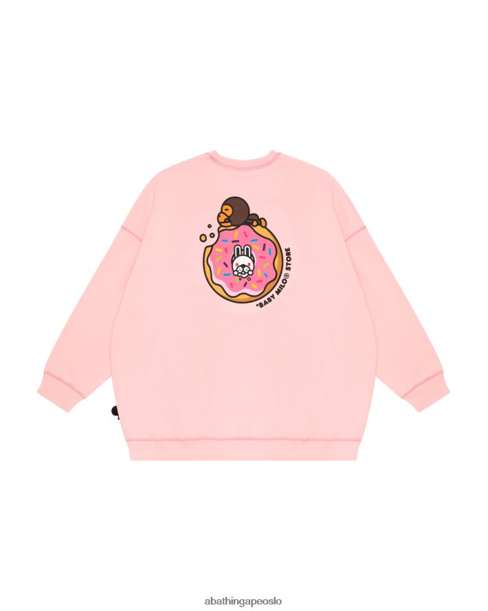 baby milo genser 6XV620870 rosa A Bathing Ape kvinner