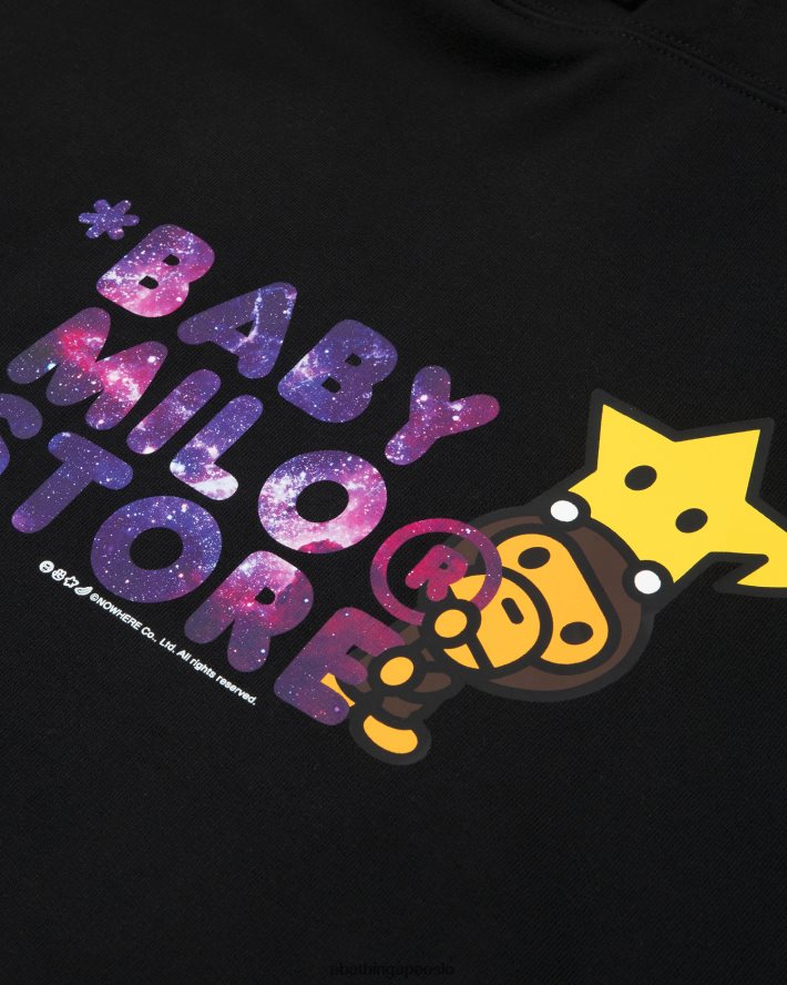 baby milo hettegenser 6XV620868 svart A Bathing Ape kvinner