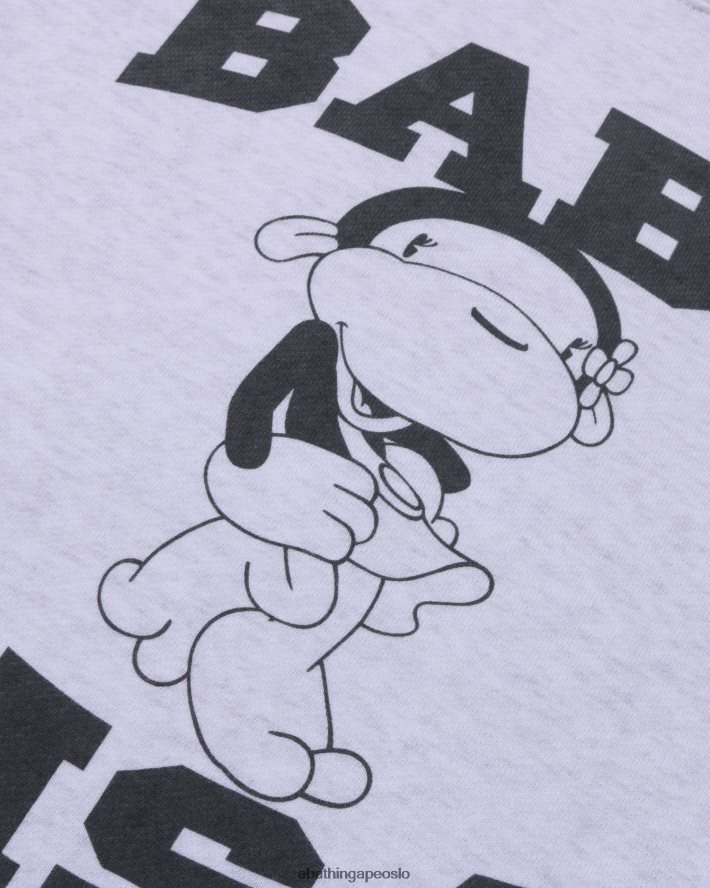 lisa oversized crewneck 6XV620780 grå A Bathing Ape kvinner