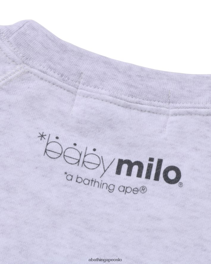 lisa oversized crewneck 6XV620780 grå A Bathing Ape kvinner