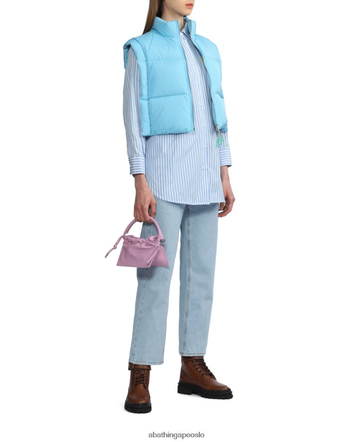 cropped polstret dunvest 6XV620794 blå A Bathing Ape kvinner