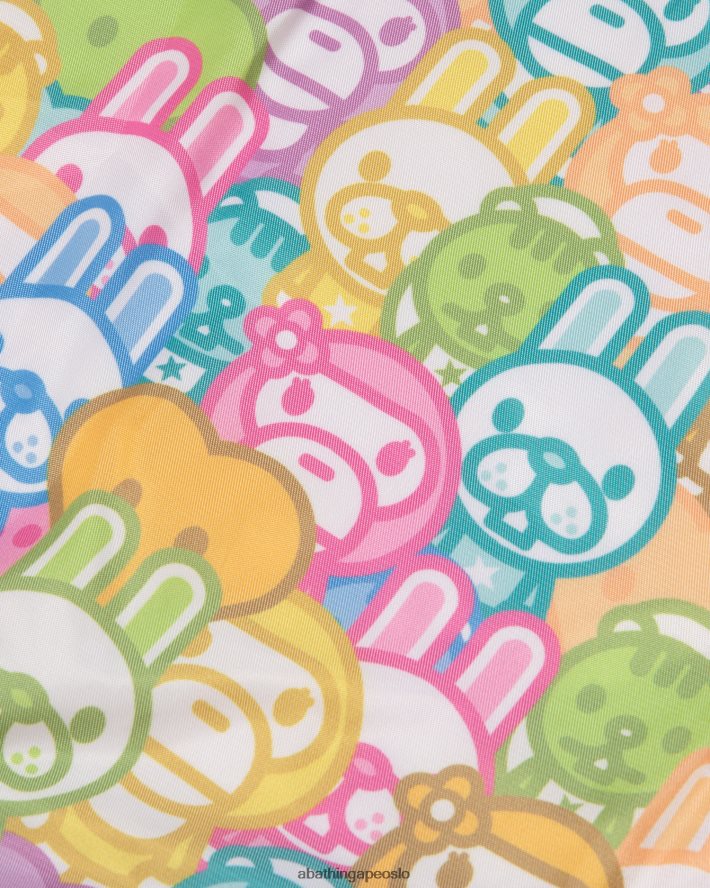 jakke i fuskepels 6XV6201054 rosa A Bathing Ape kvinner