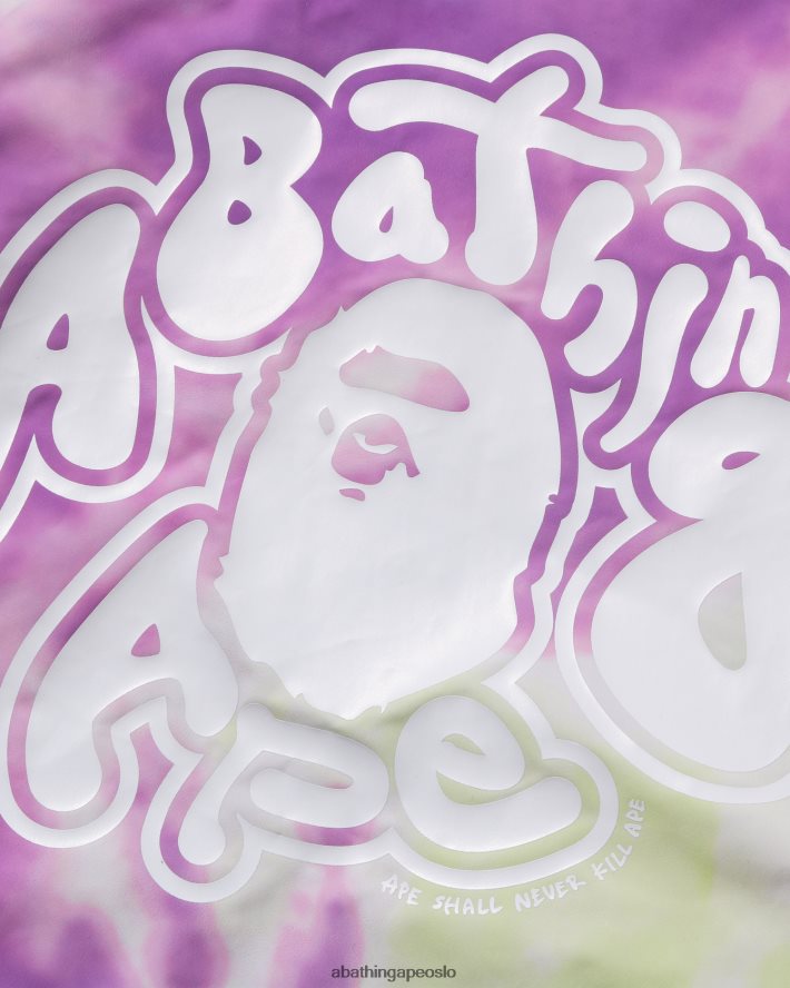 tie-dye oversized hettegenserjakke med full glidelås 6XV620995 caise A Bathing Ape kvinner