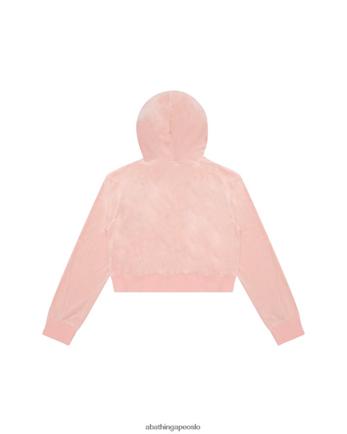 velurjakke 6XV6201051 rosa A Bathing Ape kvinner