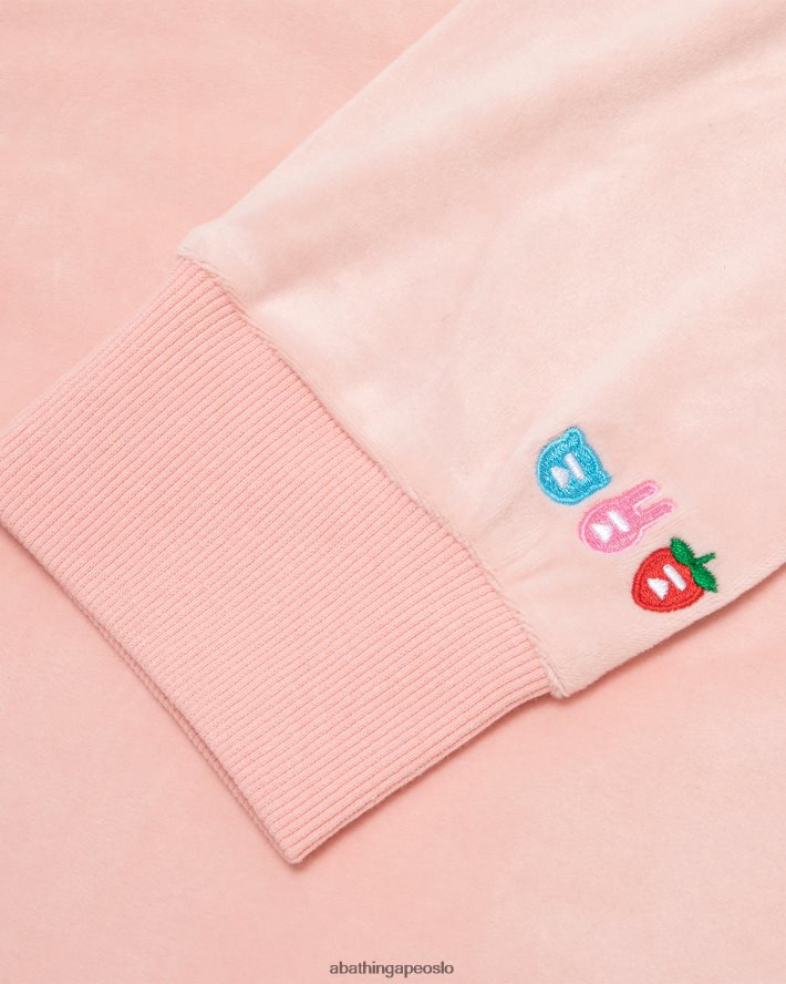 velurjakke 6XV6201051 rosa A Bathing Ape kvinner