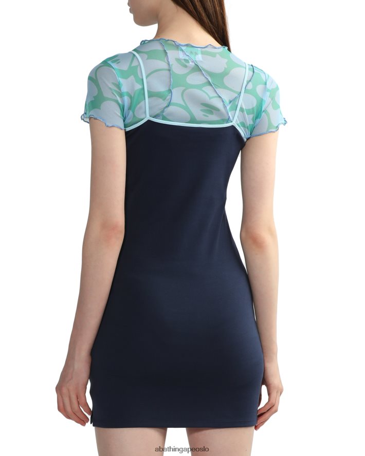 grafisk kjole 6XV620802 marineblå A Bathing Ape kvinner