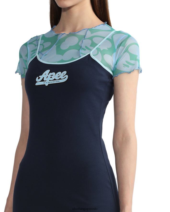 grafisk kjole 6XV620802 marineblå A Bathing Ape kvinner