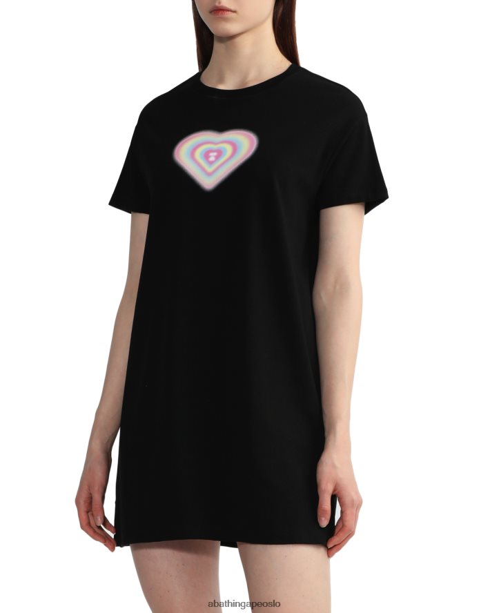 grafisk kjole 6XV620815 svart A Bathing Ape kvinner