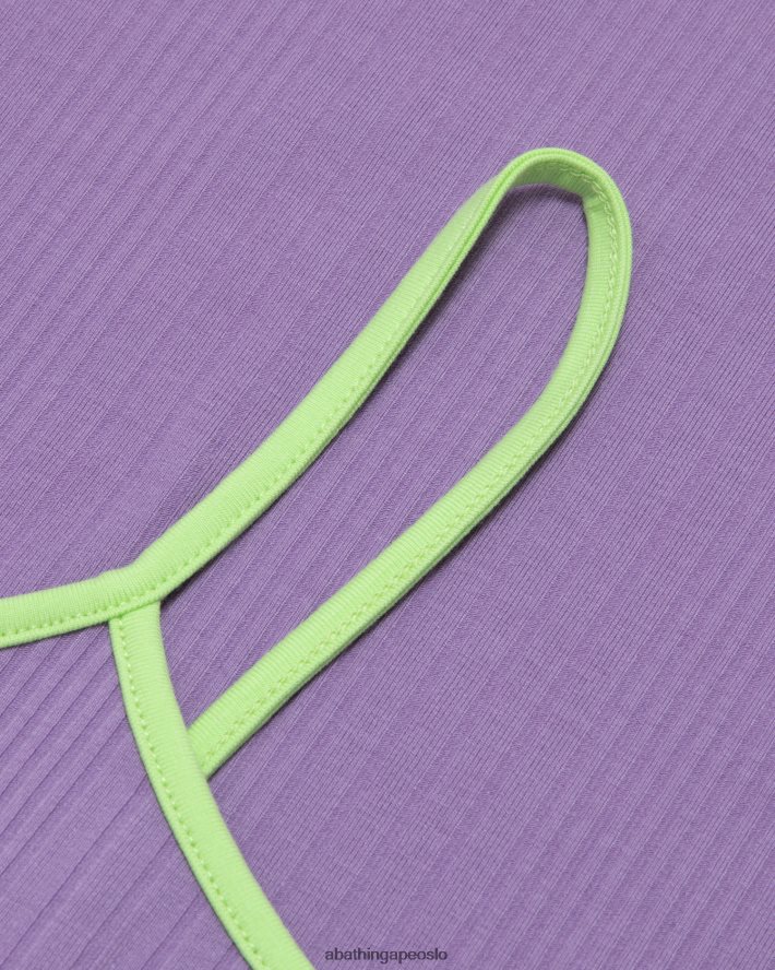 kjole med logotrykk 6XV620962 lilla A Bathing Ape kvinner