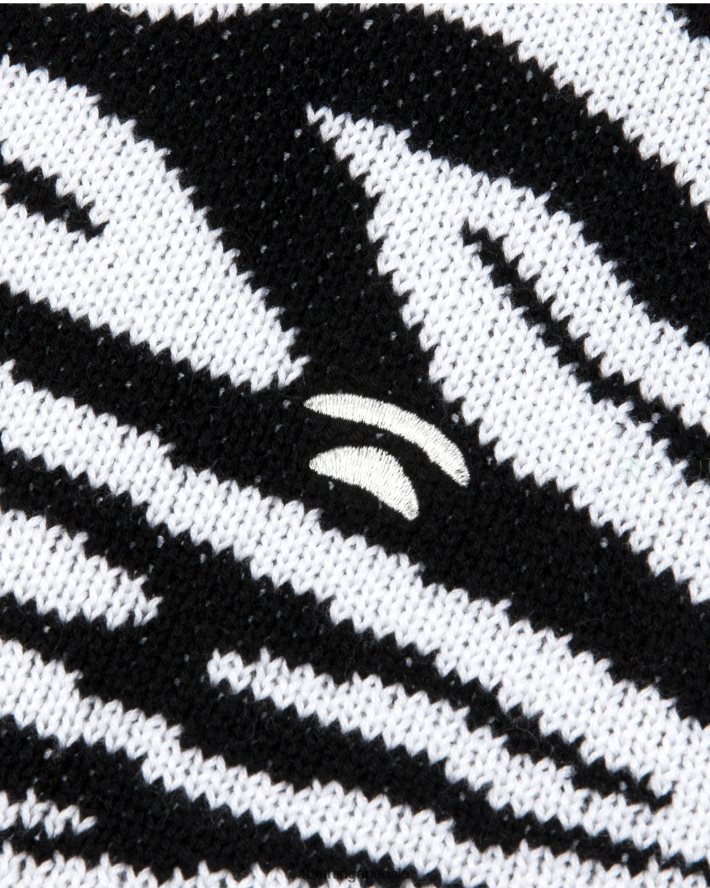 strikket skjørt med sebramønster 6XV6201038 svart A Bathing Ape kvinner