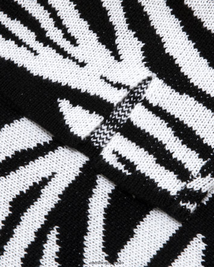 strikket skjørt med sebramønster 6XV6201038 svart A Bathing Ape kvinner