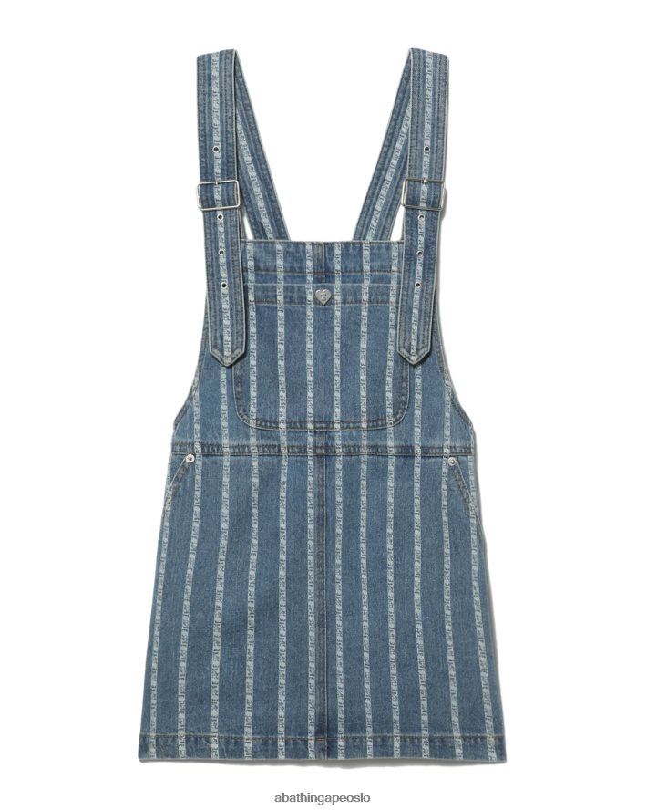 stripete denimkjole 6XV620832 denim A Bathing Ape kvinner
