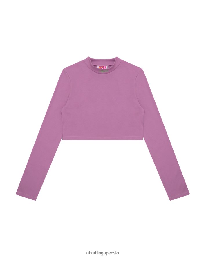 cropped turtle neck topp 6XV6201049 lilla A Bathing Ape kvinner