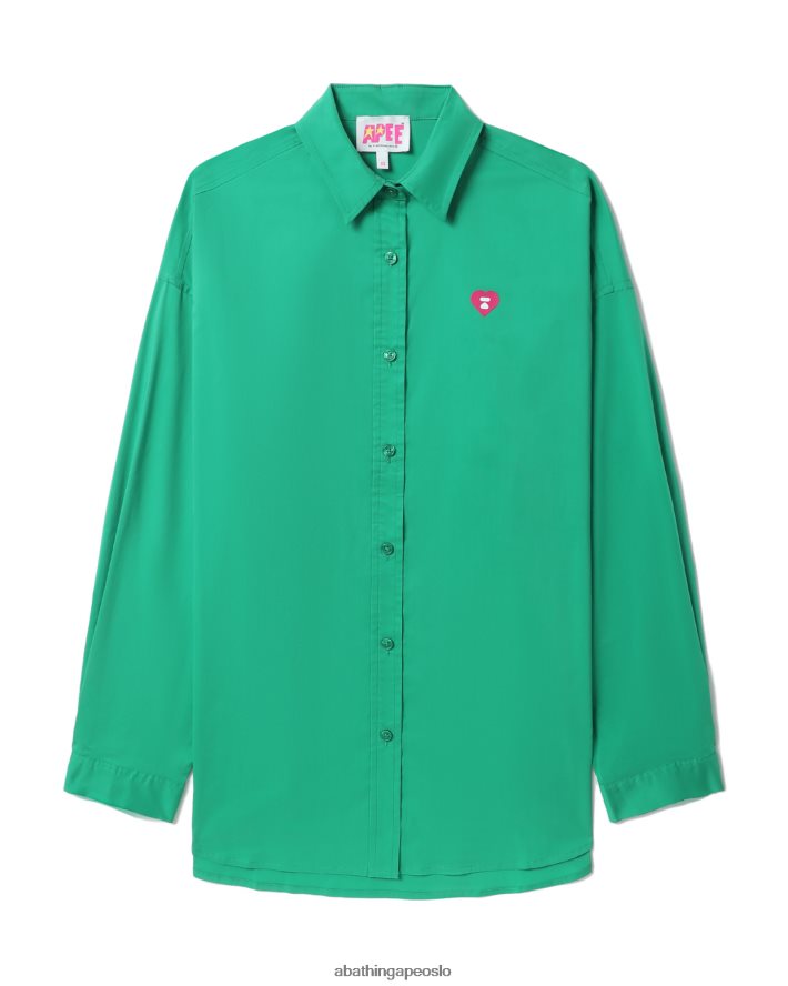 kjæresteskjorte 6XV620833 smaragd A Bathing Ape kvinner