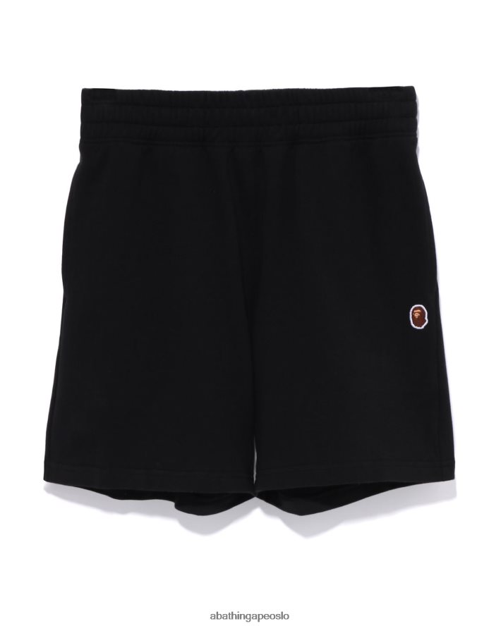 hode ett punkts overdimensjonert sweatshorts 6XV620796 svart A Bathing Ape kvinner