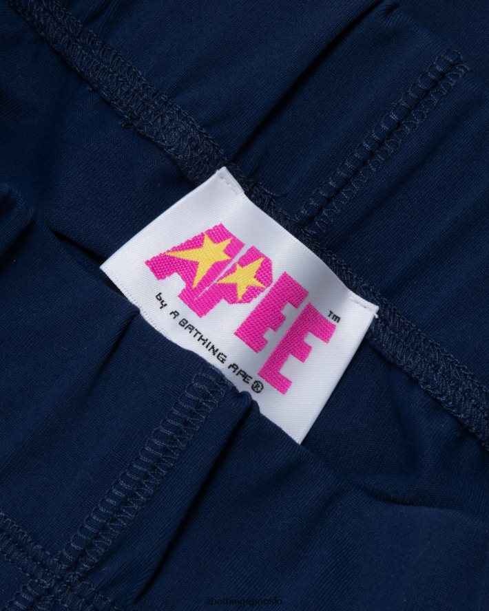 shorts med smal passform 6XV620943 marineblå A Bathing Ape kvinner