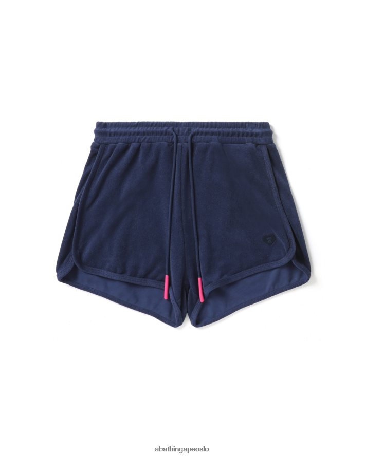 toweling track shorts 6XV620830 marineblå A Bathing Ape kvinner