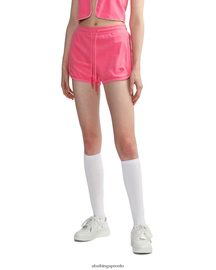 toweling track shorts 6XV620831 rosa A Bathing Ape kvinner